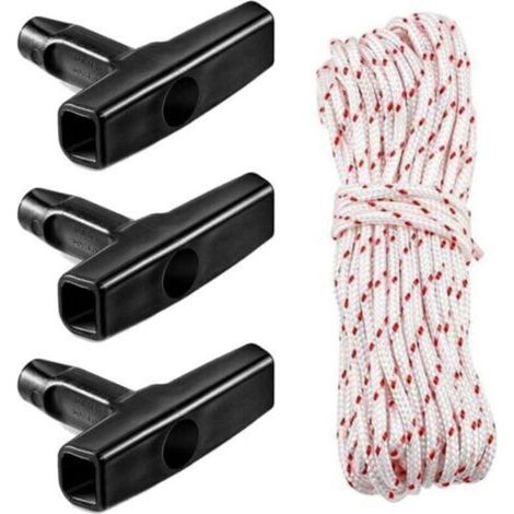 Cordon de démarrage universel de 10 m – Diamètre 3,0 mm – Avec 3 poignées ergonomiques – Compatible avec tondeuses à gazon, débroussailleuses, tailles-haies et tronçonneuses à essence (1/5)