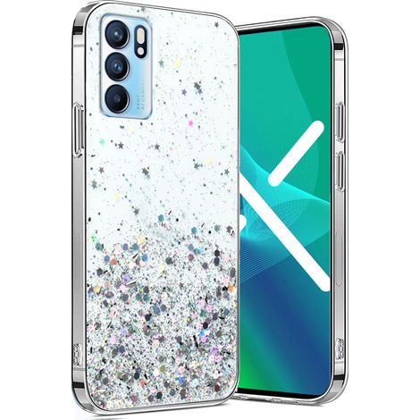 Schutzhülle für Oppo Reno 6 5G, glitzernd, transparent (1/3)