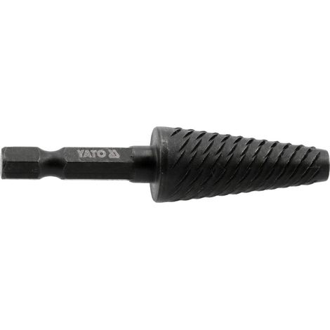 YATO, modelo YT-61750, Fresa troncales para metal 15mm, hexagonal, ideal para cortes precisos en metal, herramienta profesional de alta durabilidad