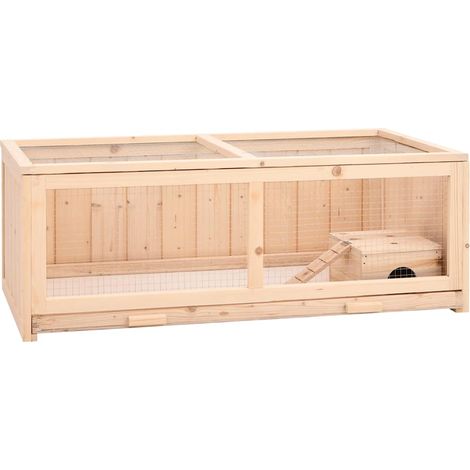 Hamsterkäfig 104x52x38 cm Massivholz Tanne