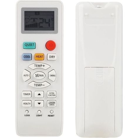 Télécommande compatible avec les climatiseurs Haier YR-HD01, YL-HD04, YR-HD06, YL-HD02, HA-0361 - Télécommande de remplacement avec fonction minuterie, ergonomique et de haute qualité. (1/4)