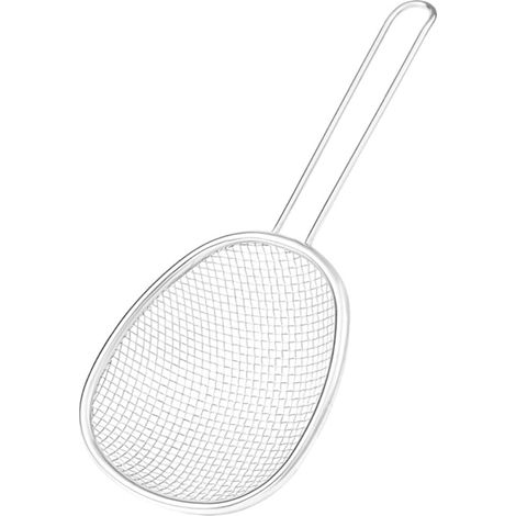 Frying Basket - Stainless Steel Colander Mesh Strainer - For French Fries Chips Cooking - 30 x 13 x 3 cm - 1 Piece (1/5)