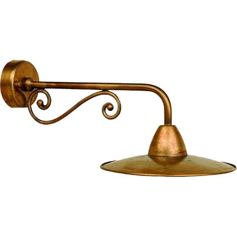 Applique esterno rustico lampadari bartalini sonny ah20 e27 led ottone lampada parete (1/3)