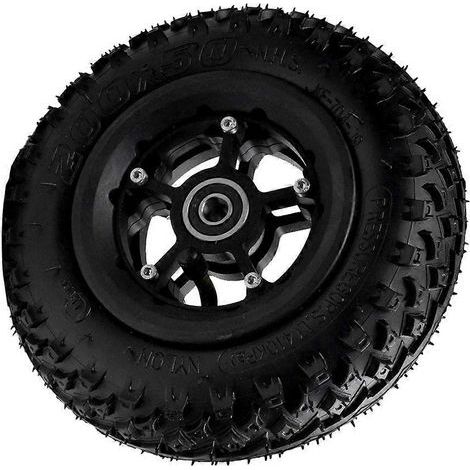 Pneu pneumatique 8 pouces 200x50 pour roue avant, compatible avec les skateboards électriques, les skateboards tout-terrain à suspension et les accessoires pour pneus tubeless. (1/5)
