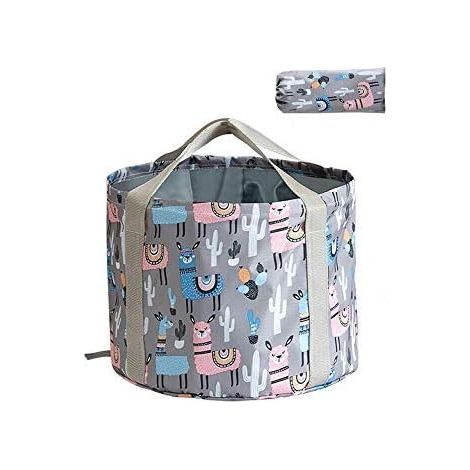 Bac à pieds pliable - Bac multifonctionnel en PEVA - 35 x 22 cm - Pour bain de pieds, camping, pêche, randonnée et extérieur - 1 pièce