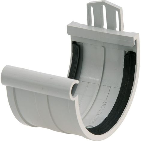 Unión inferior de canalón de tejado de PVC gris. en 30m2 - gris GIRPI