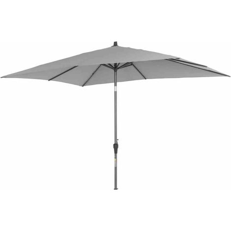 Siena Garden Sonnenschirm Avio grau 300 x 200 cm Marktschirm (1/5)