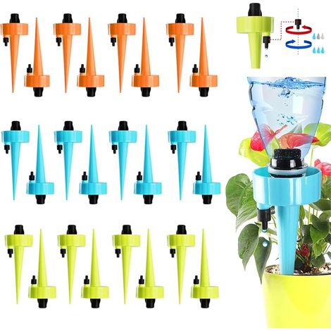24 pezzi di punte autoirriganti, irrigazione regolabile per piante, sistema di irrigazione a goccia (1/4)