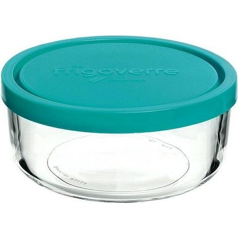 Contenitore in vetro per vivande porta pietanze con coperchio tonda bormioli cm12 (1/5)