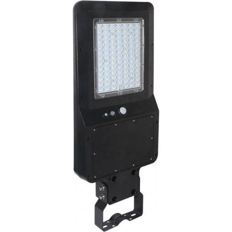 V-TAC VT-ST42 armatura stradale led 40W autoalimentato nero con pannello solare sensore di movimento PIR e telecomando 6000K IP65 - sku 5504