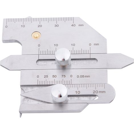 1 jauge de soudage en acier inoxydable HJC-40 pour surfaces soudées, joints et hauteur de contre-dépouille (1/5)