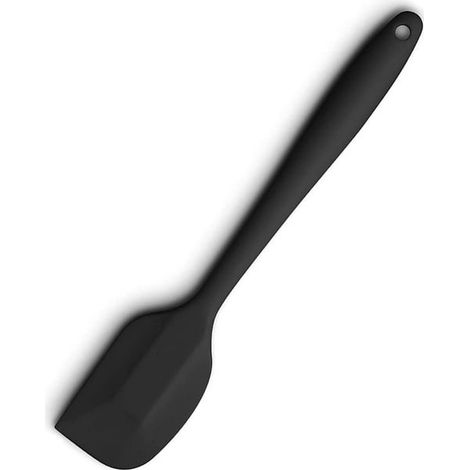 Spatule silicone noire, spatule moyenne pâtisserie, résistante à la chaleur antiadhésive, ne raye pas les plats, pour cuisine et pâtisserie (1/5)