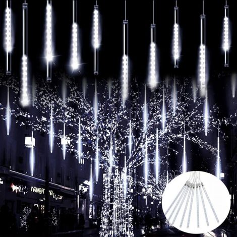 Guirlande Lumineuse Météore - 8 Tubes LED SMD2835 - 30 cm - Effet Pluie Tombante - IP65 - Extérieur Jardin Arbre Noël - 1 Pièce (1/5)