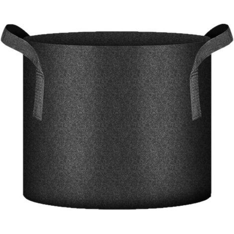 5 pcs 7 Gallons Sacs de Plantation Noir, Sac de Plantation de Jardin, Sacs à Plantes Sac de Culture Bac avec Poignées, Pots en Tissu Non-tissé pour Pommes de Carotte, Oignons, Legumes et Tomates (1/5)