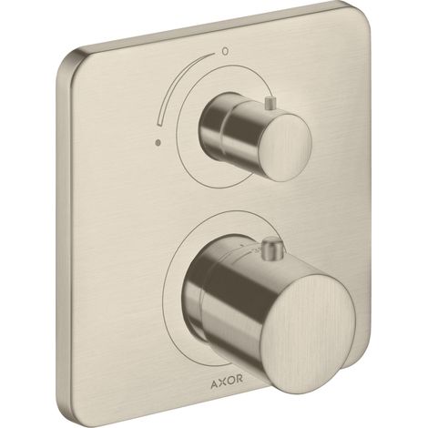 El termostato AXOR Citterio M de hansgrohe, montado a ras con una