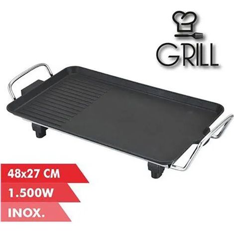 Elektrische Grillplatte muvip mv0288 1500W Doppelzone