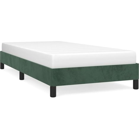 Cadre de lit Vert foncé 80x200 Velours (1/5)