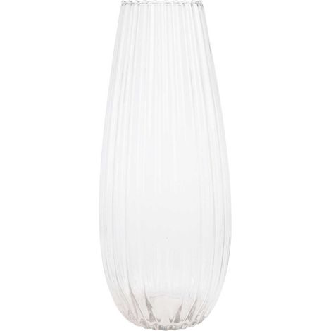 Schmale Glasvase, Ø 20 x 50 cm (1/2)