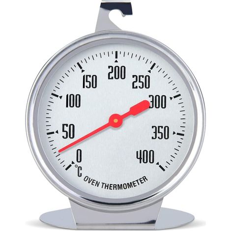 Ofenthermometer 0-400 ℃, Edelstahl-Sofortablese-Zifferblattthermometer Küchenofen-Temperaturanzeige für Elektroofen-Gasofen (1/4)