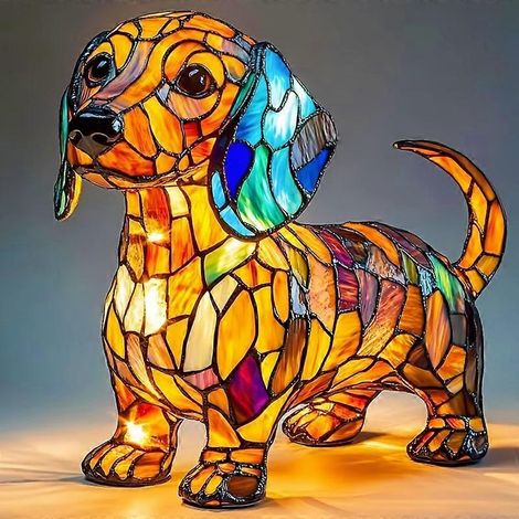 Lampes décoratives multicolores pour enfants, animaux lumineux : chien, chat, gorille (1/3)