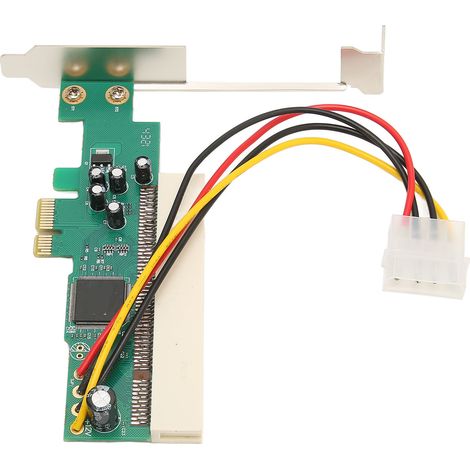 Carte d'extension PCI Express vers PCI, transfert 2.5 Gbps, alimentation 4 broches, plug-and-play, adaptateur PCIe (1/5)