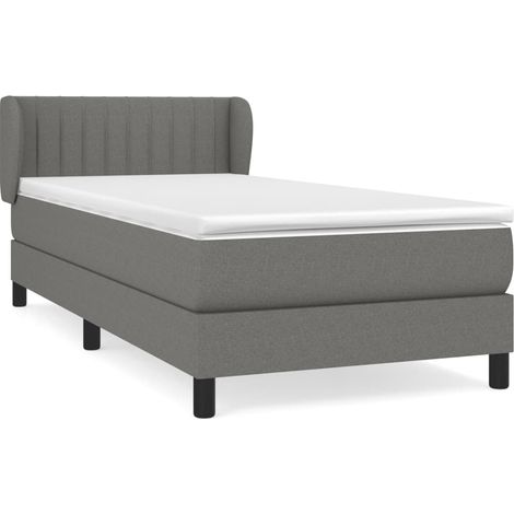 Maison Exclusive - Boxspringbett mit Matratze Dunkelgrau 80x200 c