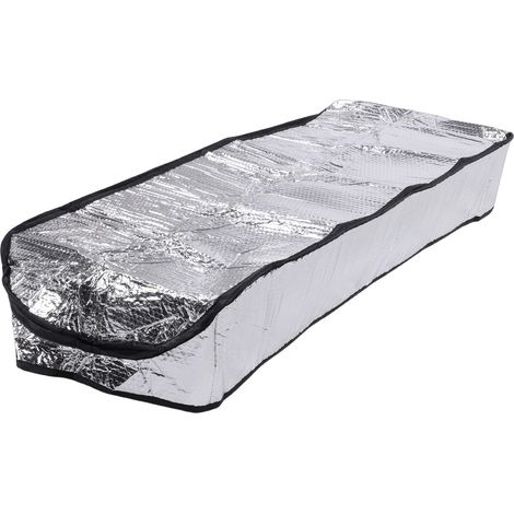 Housse isolante pour escalier de grenier avec fermeture éclair, en aluminium réfléchissant à bulles, compatible avec une ouverture de 25 x 54 x 11 pouces, pour une utilisation en toutes saisons. (1/5)