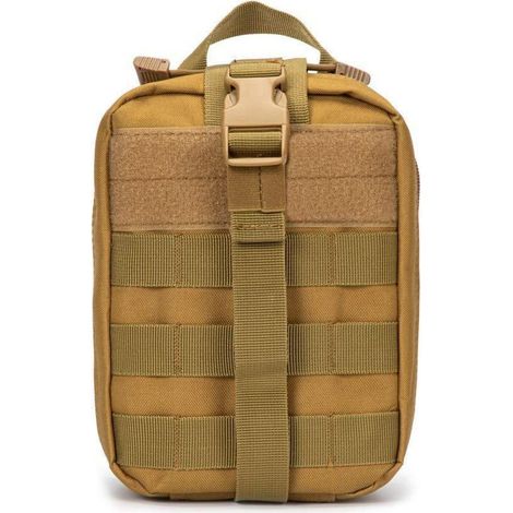 Pochette tactique de premiers secours MOLLE EMT IFAK vide, 25x15x11cm, Nylon, hydrofuge