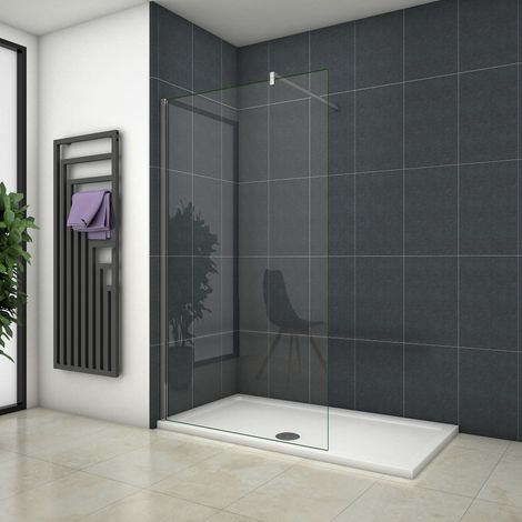 OCEAN Paroi de douche 150x200cm paroi de douche à l'italienne en 8mm verre anti-calculer (1/4)