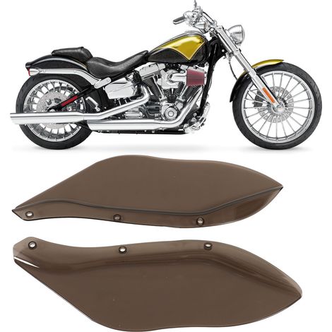 Déflecteurs latéraux de pare-brise, une paire, adaptés à CVO Electra Glide FLHTCSE 2004 fumé. (1/5)