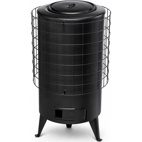 Estufa de Leña Circular Nº4 de 6,7 kW Negra - GARCÍA (1/4)