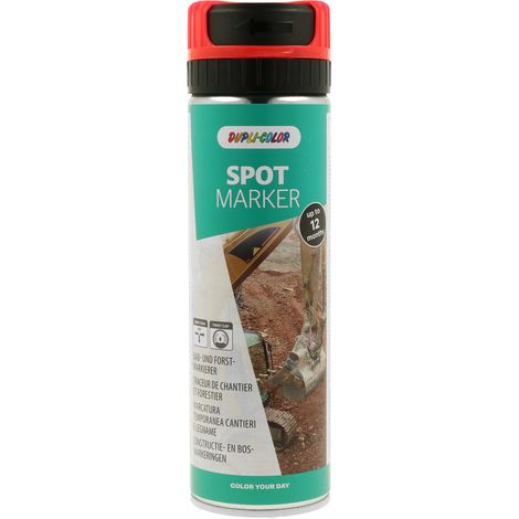 PEINTURE POUR MARQUAGE DE CHANTIER ROUGE DUPLI COLOR 500 ML