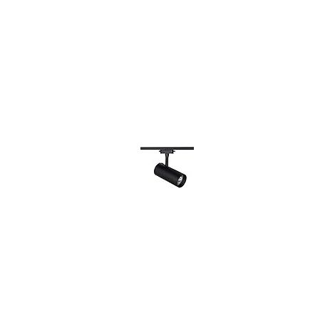adonis track spotlight (2 fils) 1x25w led 1600lm 2700k 24° l.8xw.7xh.22cm aluminium noir