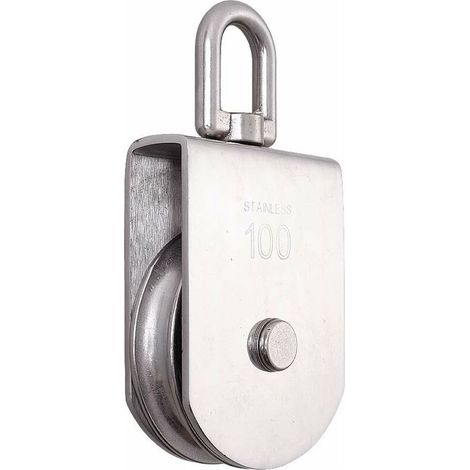 M100 Einrollen-Heberolle, 1000 kg Tragfähigkeit, robuste 304 Edelstahl-Einrollen-Drehseilrolle (1/5)