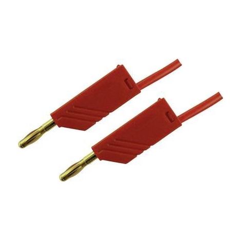 Hirschmann Test & Measurement MLN 100/2,5 RT Cavo di misura Spina a banana 4 mm Spina a banana 4 mm 1.00 m Rosso 1 pz.