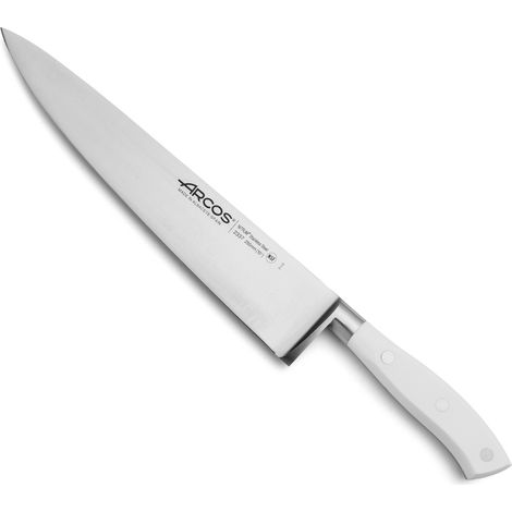 Cuchillo cocinero Arcos Riviera Blanc 233724 de Acero Nitrum, con Mango de Polioximetileno y hoja de 25 cm en estuche (1/5)
