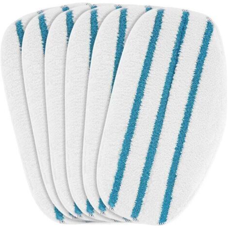 Set di 6 panni di ricambio per scopa a vapore compatibili con PurSteam ThermaPro 10 in 1, realizzati in microfibra