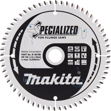 MAKITA B-56786 Disco 165/20/60D TCT MDF