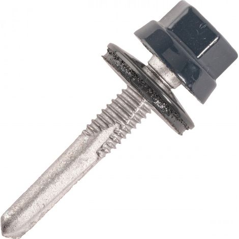 Vis bac acier SCELL-IT Plage métal IPN - Ø5.5 x 32 mm - TH12 - Ivoire RAL9002 - Sachet de 100 - ZTPR-55032-9002