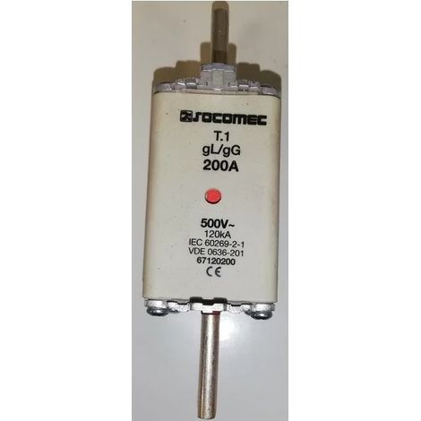 Socomec 67120200 HPC-Sicherung Größe 1 GG/GL 200A 500V