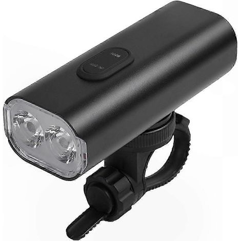 Wasserdichte, wiederaufladbare LED-Fahrradfrontleuchte, Sicherheit bei Nacht, einfache Montage, leistungsstarke Beleuchtung für Stadtradfahren und Mountainbiken. (1/5)