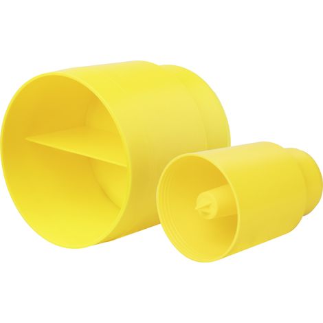 Protection de chantier, lot de 2 pièces 8580.38, en plastique noir