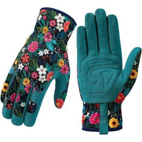 Gants de jardinage pour femmes, gants de jardinage en cuir respirant avec poignée, gants de travail anti-épines et anti-perforation (1/4)