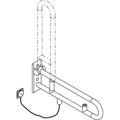 HEWI 801.50B750 98 Poignée SK, mat, version E (1/2)
