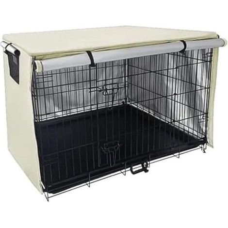 Housse respirante pour cage de chien 94x61x63,5 cm, conçue pour réduire aboiements et anxiété (1/5)