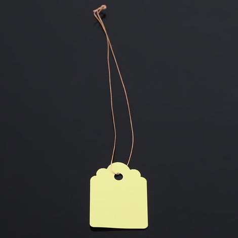 Lot de 200 étiquettes de jardin jaunes en PVC pour identifier plantes et fleurs, marqueurs de semis extérieurs, pancartes suspendues résistantes. (1/5)