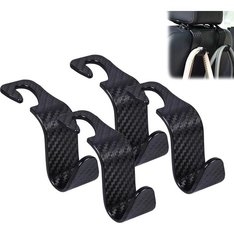 Bardusch -Lot de 4 crochets pour appuie-tête de siège de voiture, crochets de rangement pour sacs à main, sacs à main (1/5)