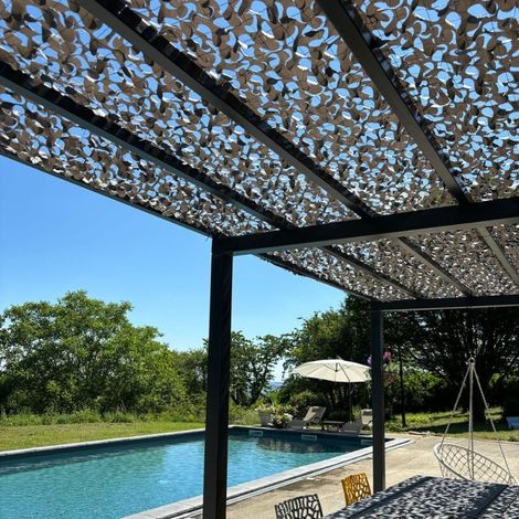 Filet de camouflage renforcé gris 3x10m (1/5)