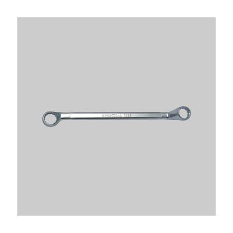 Chiavi poligonali cromate doppie curve - Misure: mm 20x22