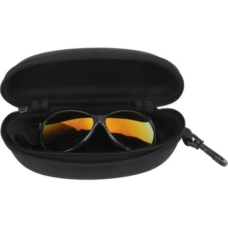 Lunettes de chien anti-vent, protection oculaire pour chien avec sangle réglable, noir et rouge (1/5)
